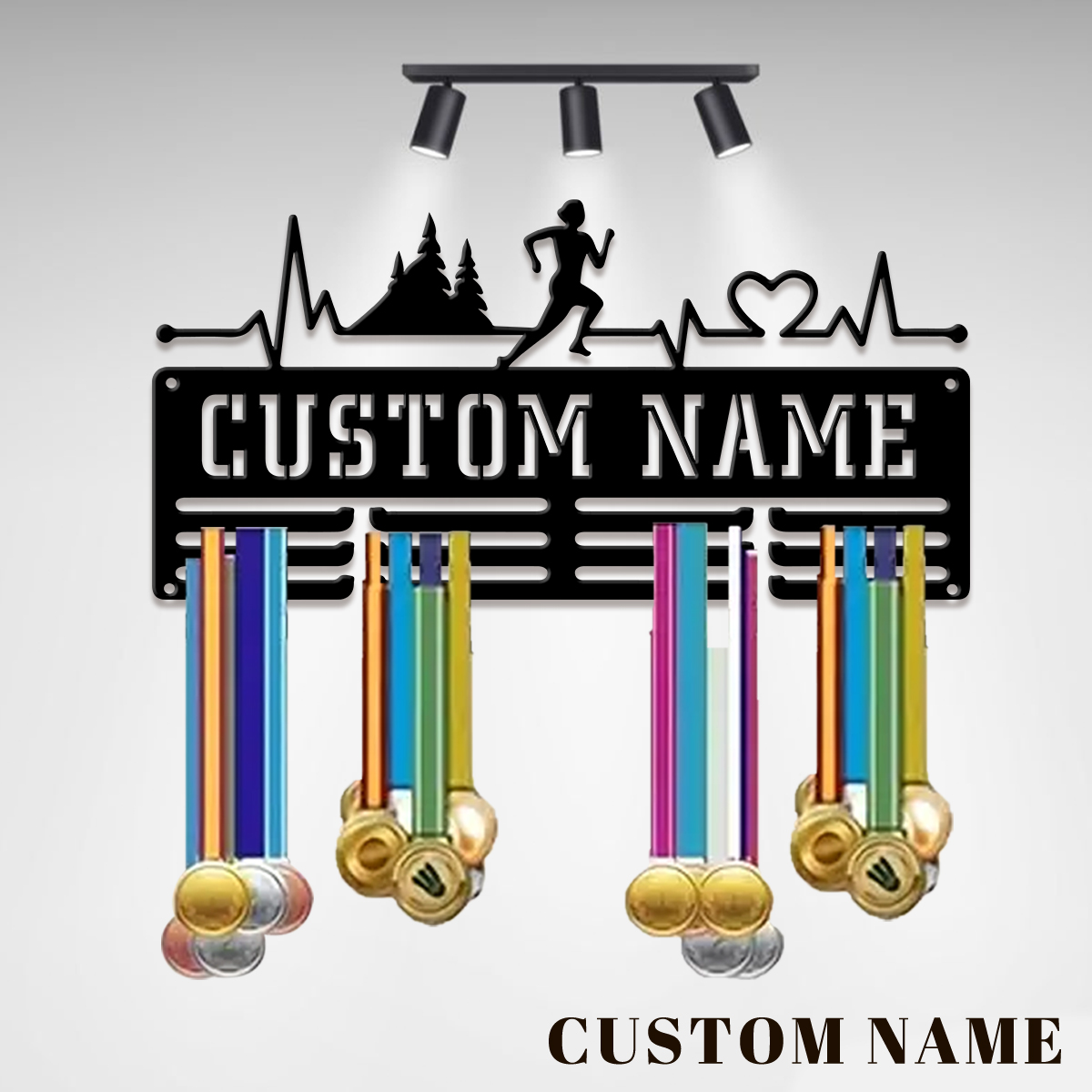 Halloween Party Supplies - Custom Marathon Sports Metal Medal Display