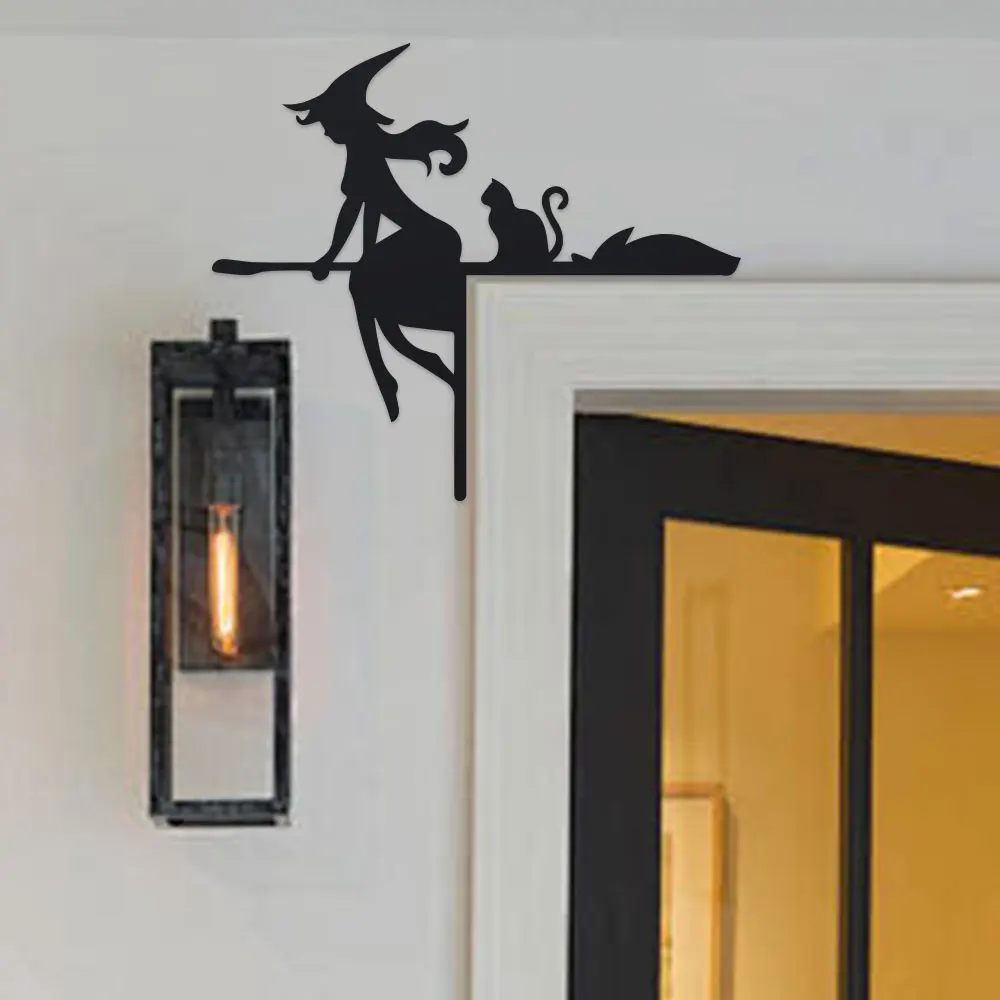 Spider Web Halloween Decoration - Halloween Door Frame Decoration Set –
