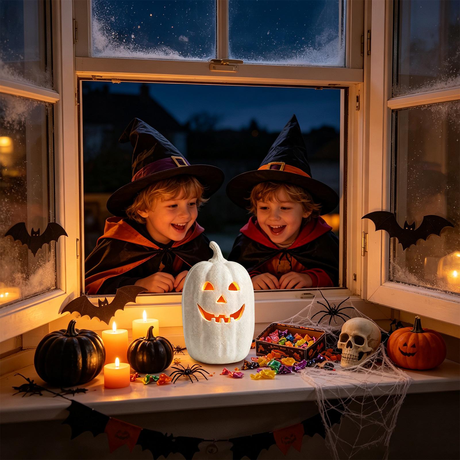 Halloween Pumpkin Lantern Resi - Pumpkin Lantern Halloween 评论和价格