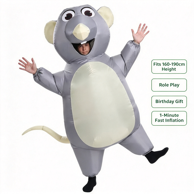 Adult Kids Inflatable Gray Mou - Halloween Costume Kids 评论和价格