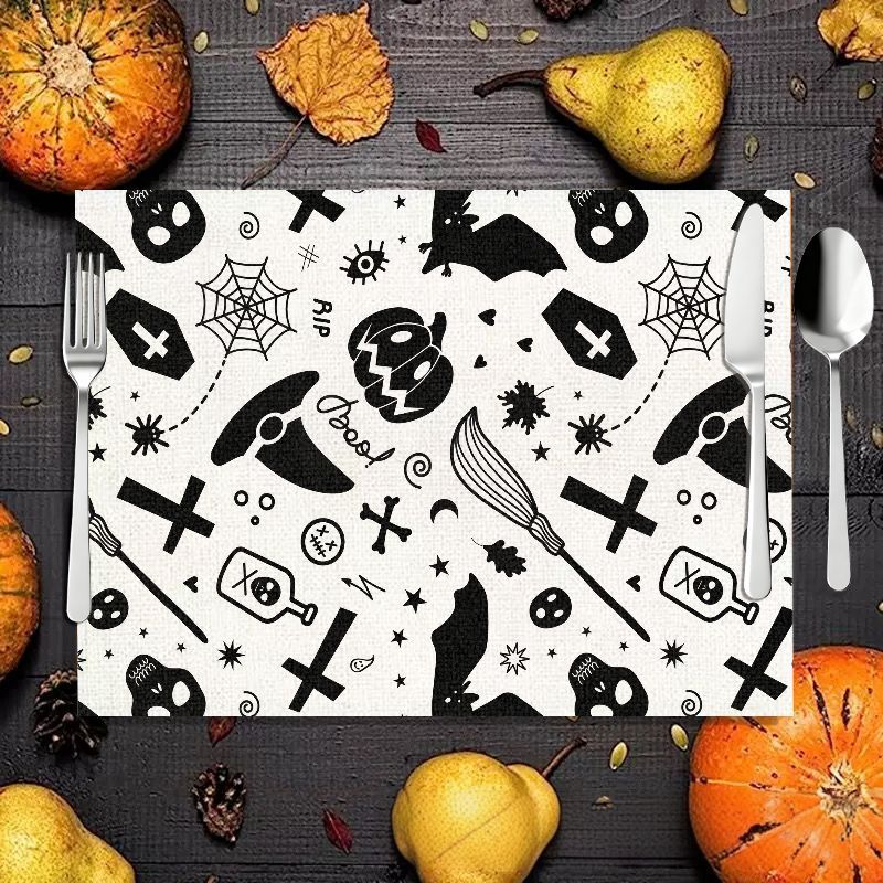 VIKAMA 2/4/6PCS Halloween Meal - Spider Web Halloween Decoration 评论和价格