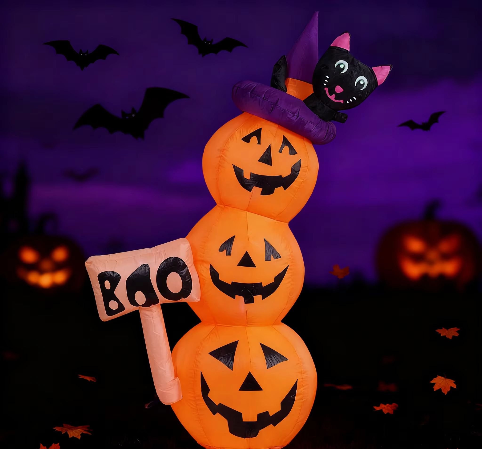 5.2ft / 1.6m Halloween Inflata - Halloween Pumpkin Decor Led 评论和价格