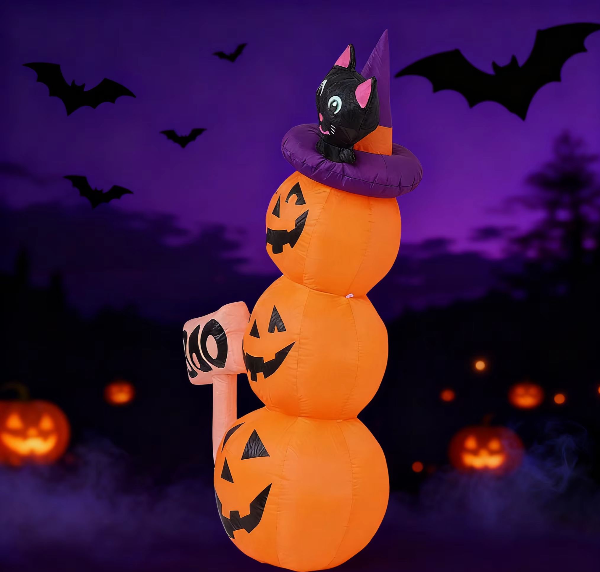 5.2ft / 1.6m Halloween Inflata - Halloween Pumpkin Decor Led 评论和价格