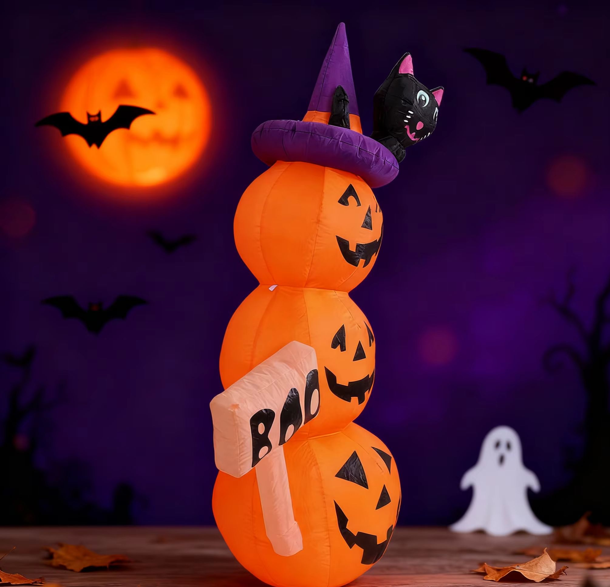 5.2ft / 1.6m Halloween Inflata - Halloween Pumpkin Decor Led 评论和价格