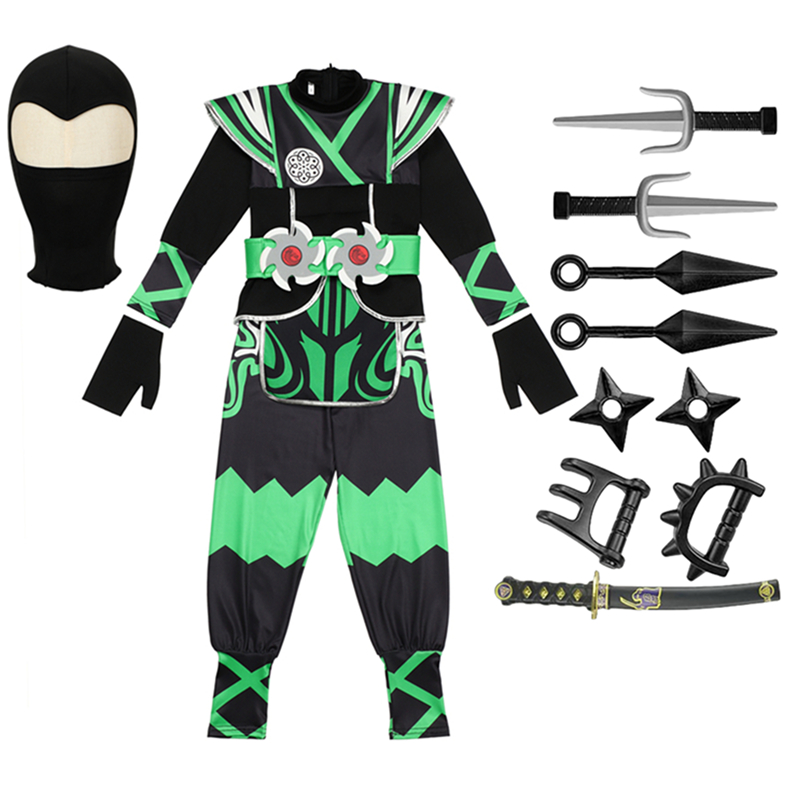 Japanese Ninja Costume Set for - Halloween Costume Kids 评论和价格