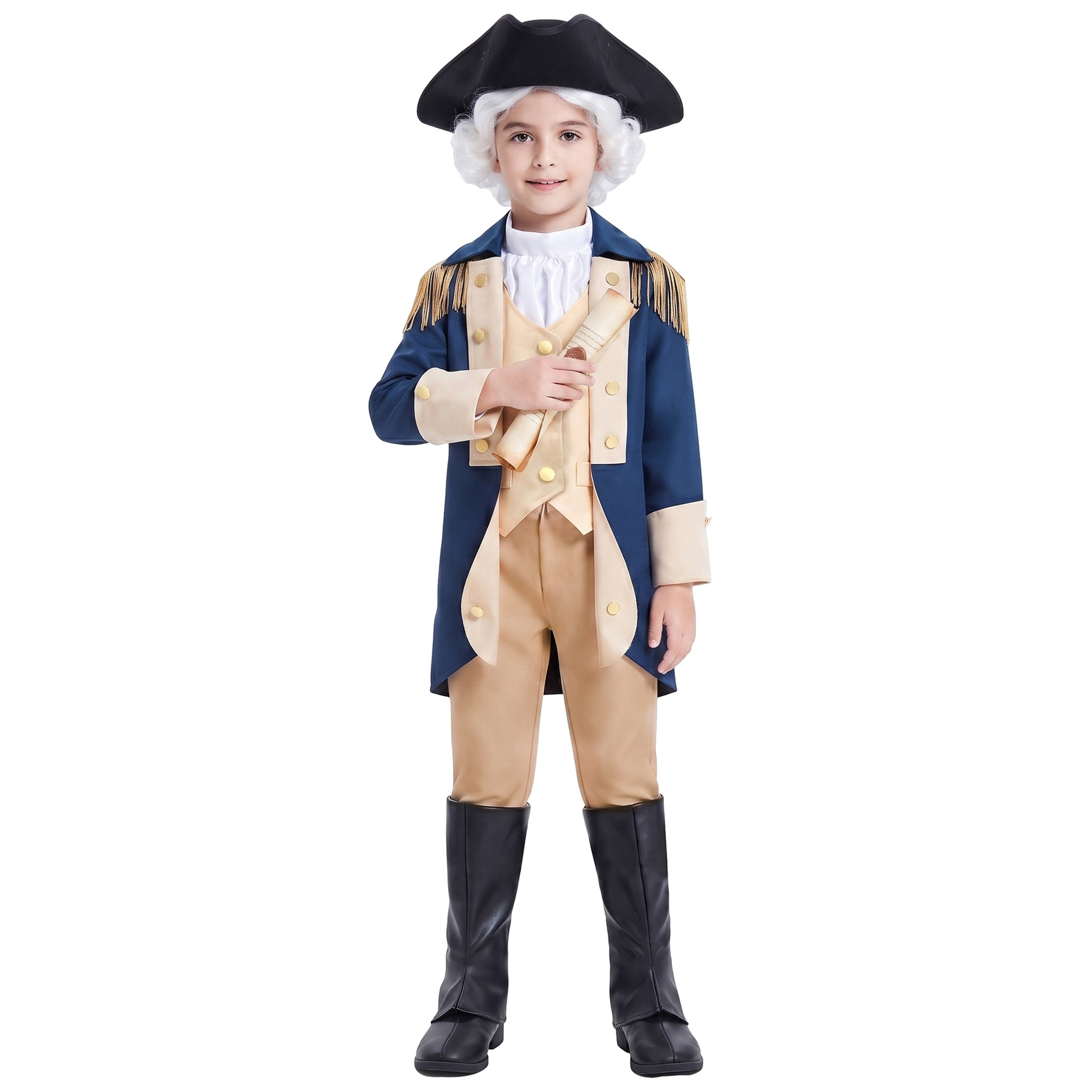 Kids Colonial George Washingto - Halloween Costume Kids 评论和价格