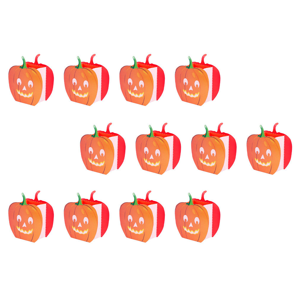 12Pcs Pumpkin Bags Hollow Out  - Pumpkin Lantern Halloween 评论和价格