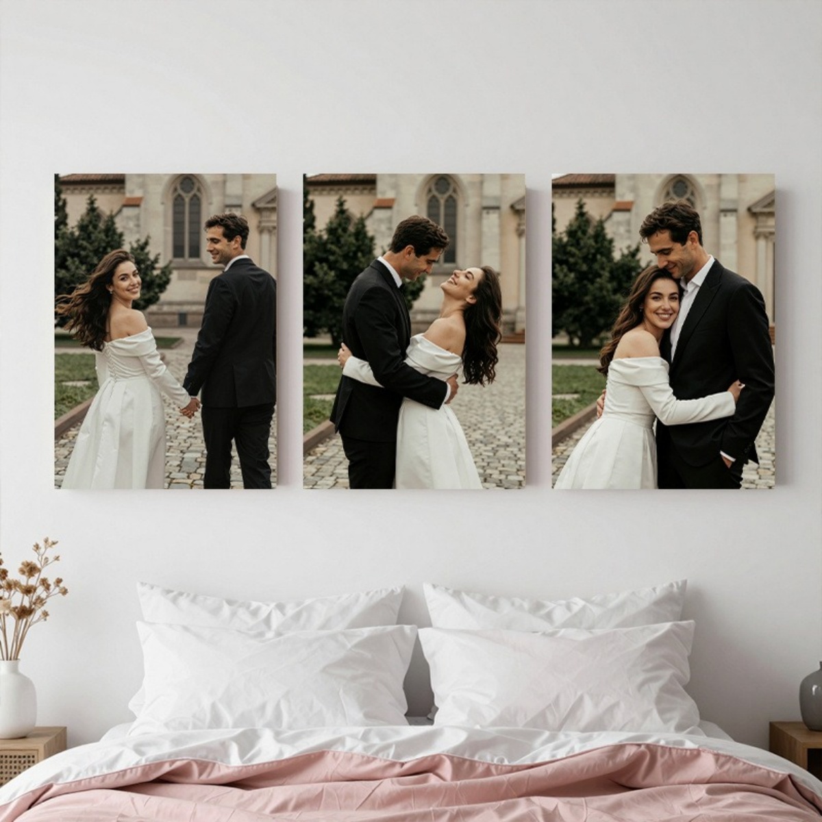 Set of 3 Custom Photo Canvas P - Halloween Party Supplies 评论和价格