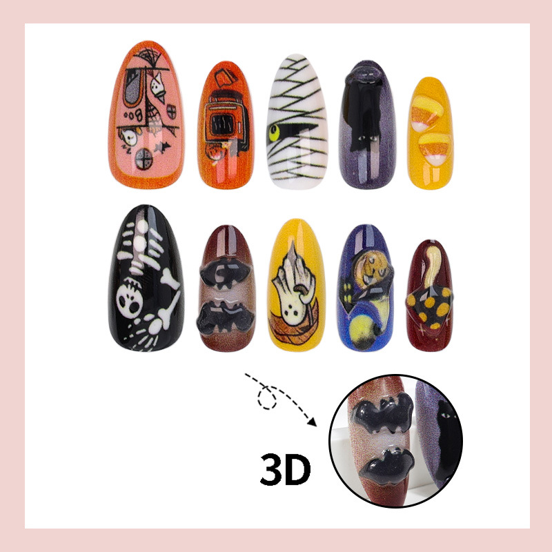 30pcs New Halloween Style Fals - Halloween Skeleton Decoration 评论和价格