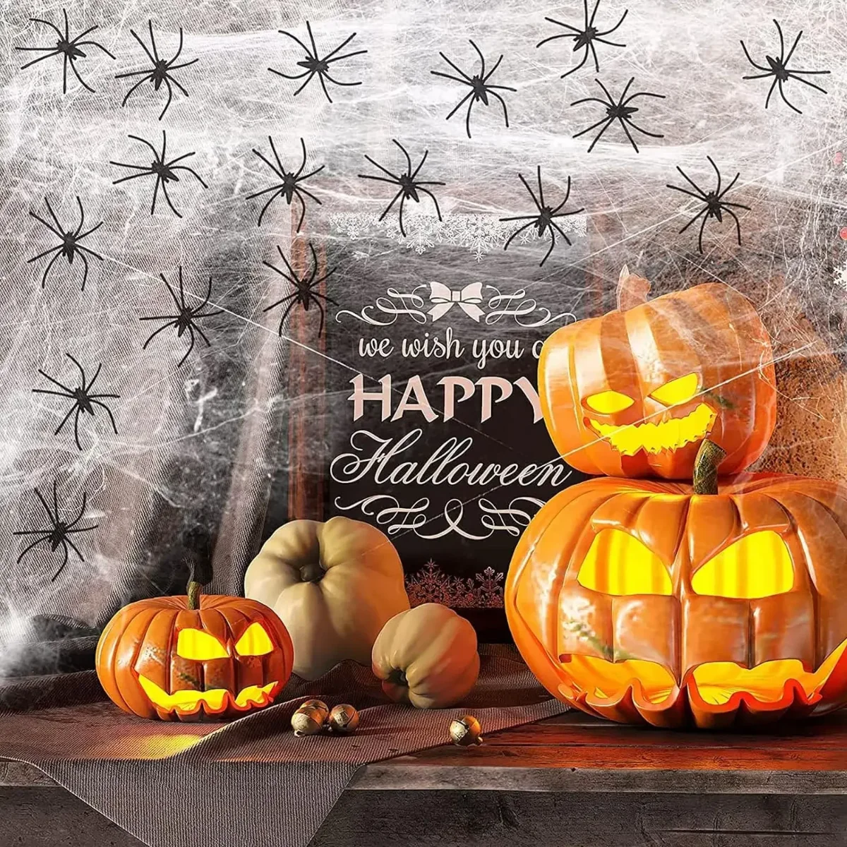 1-20PCS Halloween Decoration S - Spider Web Halloween Decoration 评论和价格