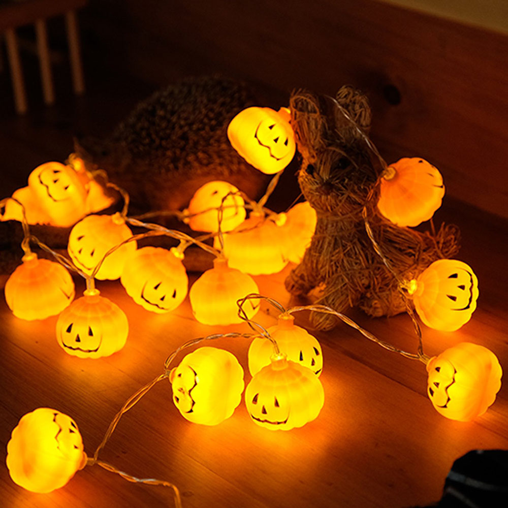 Halloween 3D Pumpkin LED Strin - Halloween Led String Lights Orange 评论和价格