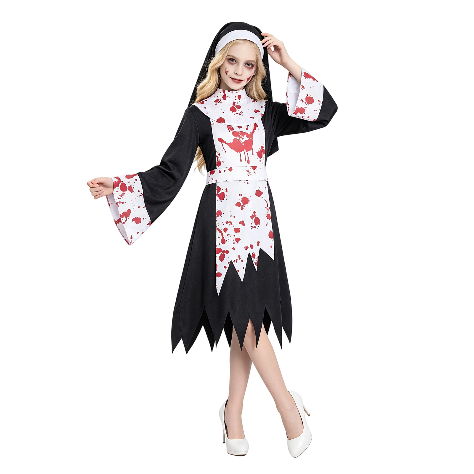Women Kids Halloween Scary Dar - Halloween Costume Kids 评论和价格