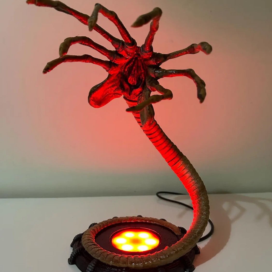 Alien Facehugger Lamp Nightlig - Halloween Party Supplies 评论和价格