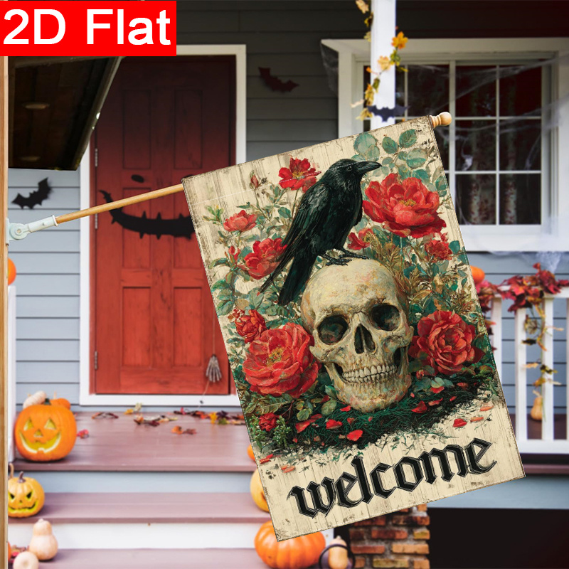 2D Flat - 2D Flat Halloween We - Halloween Skeleton Decoration 评论和价格