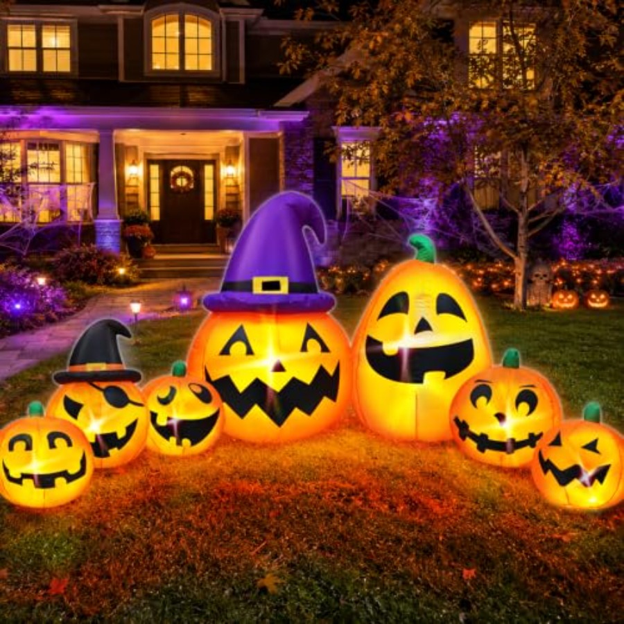 Outdoor Halloween inflatable p - Halloween Pumpkin Decor Led 评论和价格