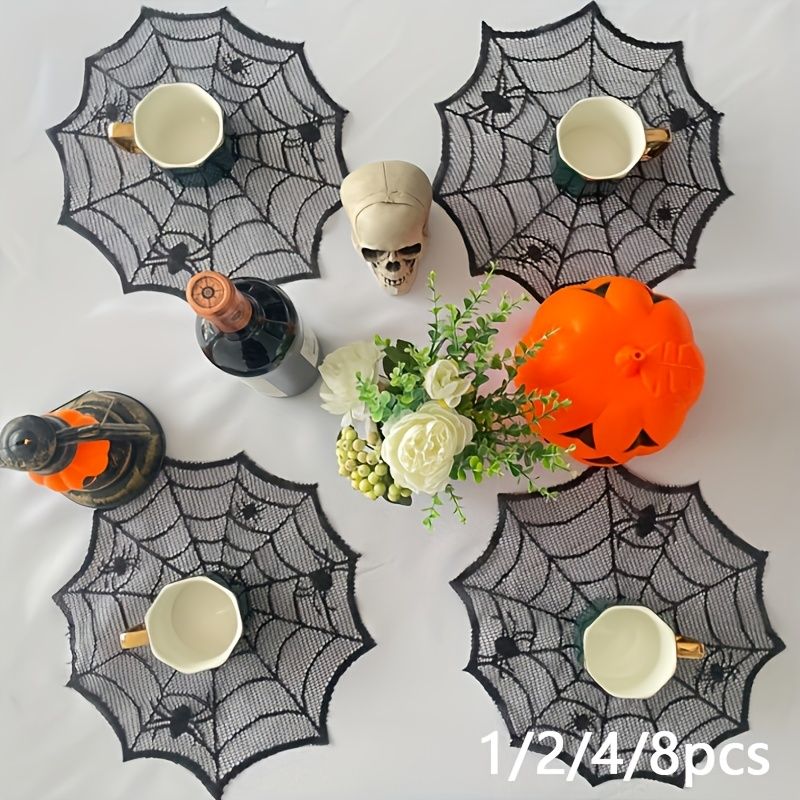 VIKAMA Halloween Black Lace Sp - Spider Web Halloween Decoration 评论和价格