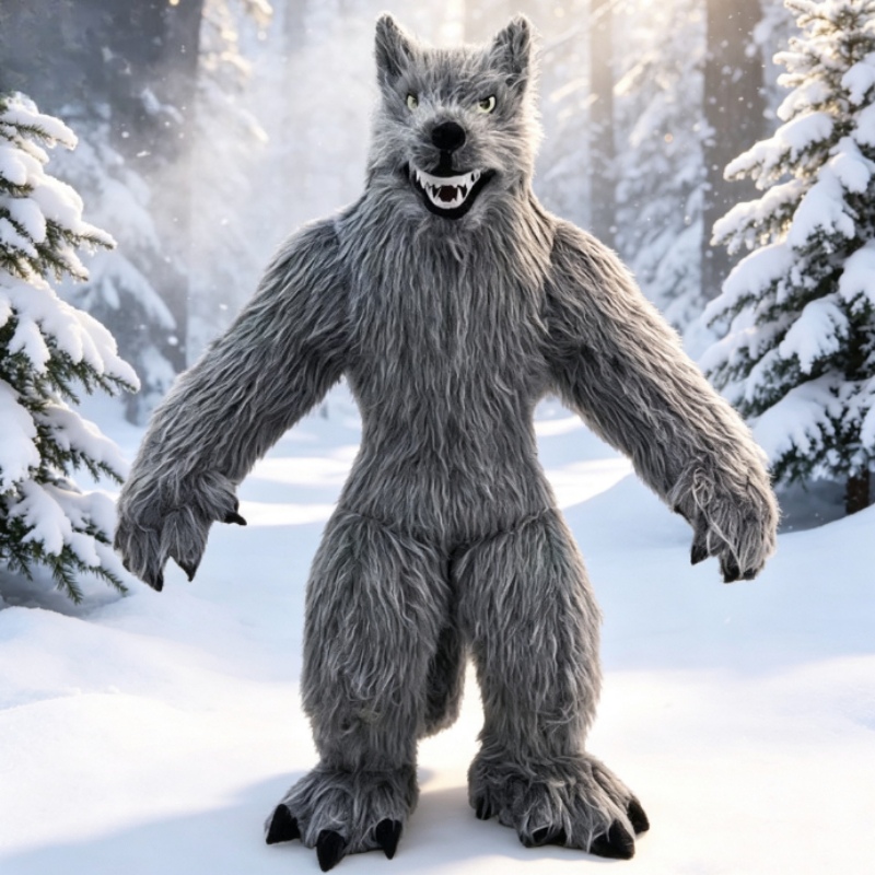Giant Inflatable Grey Wolf Mas - Halloween Costume Adult 评论和价格