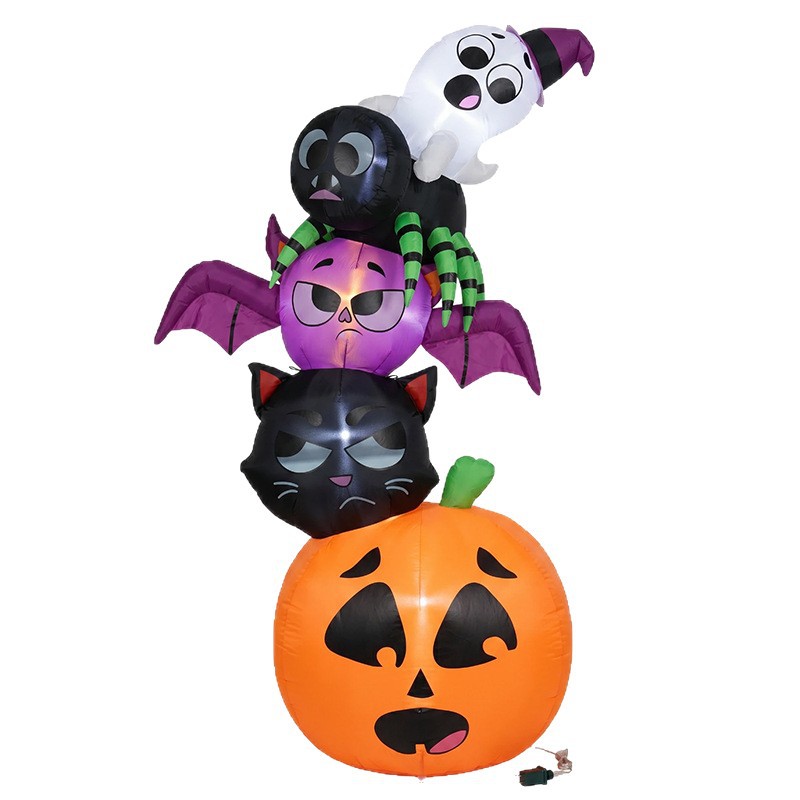 18m Halloween Inflatable Decor - Halloween Pumpkin Decor Led 评论和价格