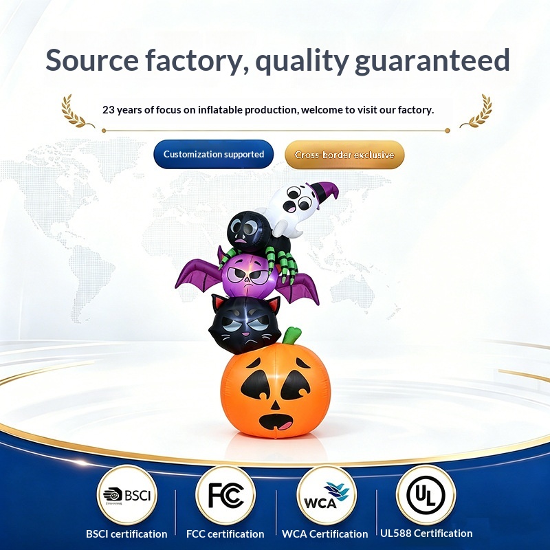 18m Halloween Inflatable Decor - Halloween Pumpkin Decor Led 评论和价格