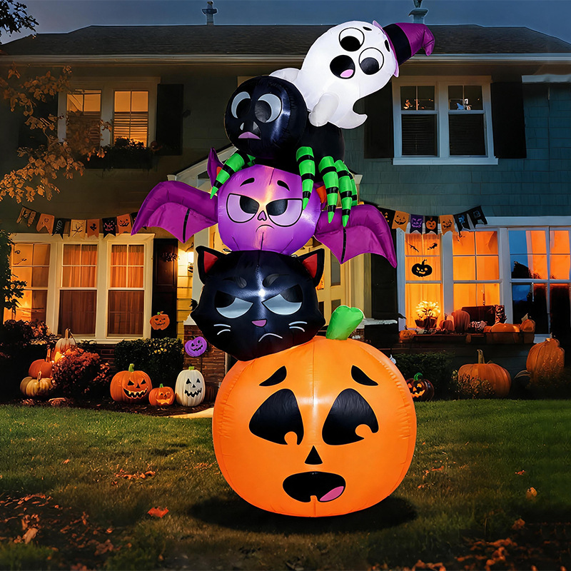 18m Halloween Inflatable Decor - Halloween Pumpkin Decor Led 评论和价格