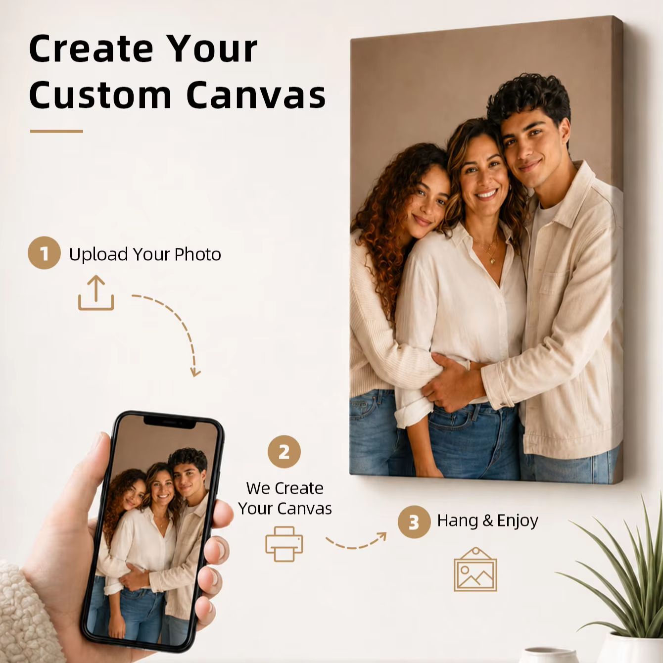 Custom Photo Canvas Print, Per - Halloween Party Supplies 评论和价格