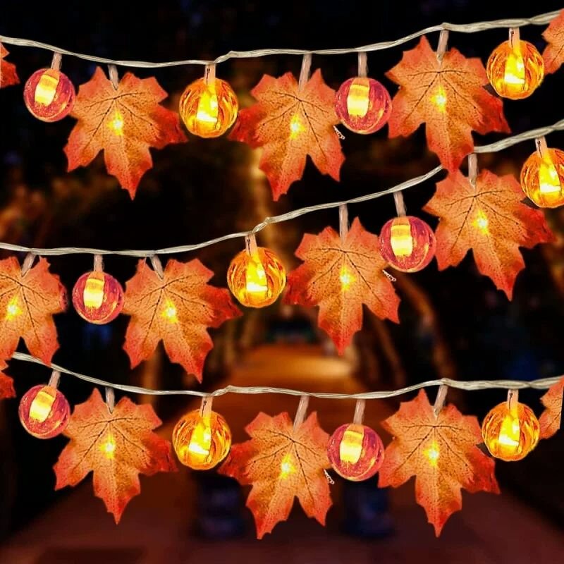 59/118in Halloween Pumpkin Map - Halloween Led String Lights Orange 评论和价格